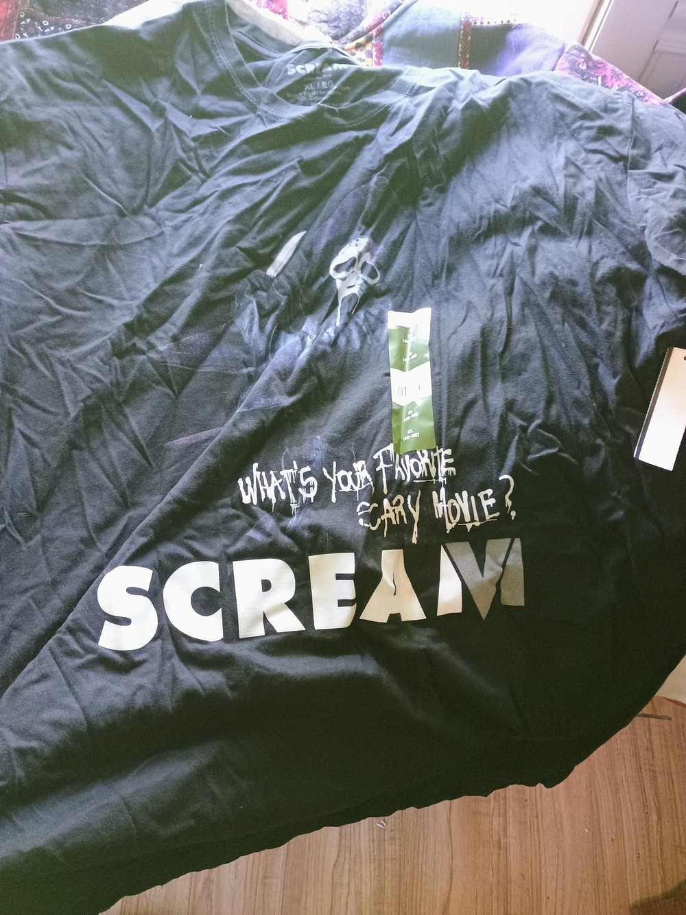 Scream Graphic Black Party T-Shirt